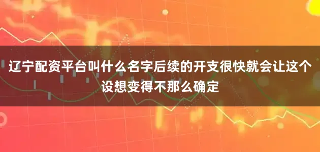 辽宁配资平台叫什么名字后续的开支很快就会让这个设想变得不那么确定